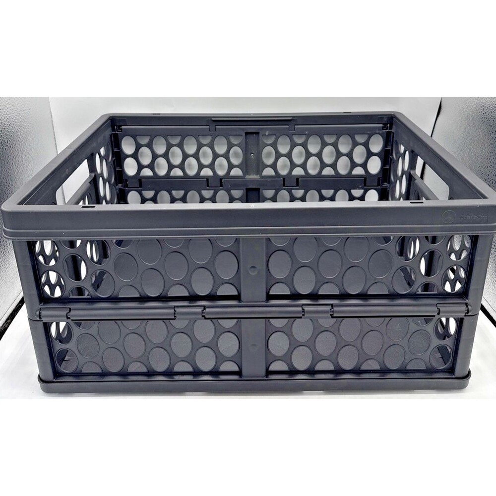 Genuine Mercedes Benz Folding Storage Crate Basket Cargo Shopping 18”x13”x8.5”